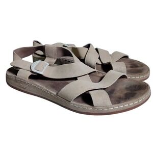 Chaco Wayfarer Sandals Women's Size 8 EU 39 Leather Strappy Beige Bohemian Boho